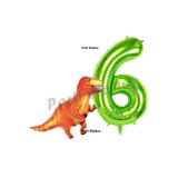 Parti Station T-Rex Dinozor Yeşil 6 Yaş Balon Set PSDİNOZOR-2