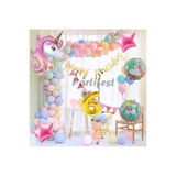 Parti Station Unicorn 6 Yaş Doğum Günü Balon Set PSUNCORNSET