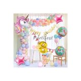 Parti Station Unicorn 8 Yaş Doğum Günü Balon Set PSUNCORNSET