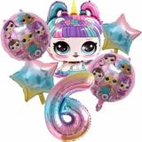 Parti Station Unicorn Lol Bebek Konsept 6 Yaş Balon Doğum Günü Set Yaş Balon Set