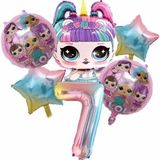 Parti Station Unicorn Lol Bebek Konsept 7 Yaş Balon Doğum Günü Set Yaş Balon Set