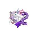 Parti Station Unicorn Mor Rakam Temalı 2 Yaş Balon Seti Doğum Günü Dekorasyonu PSMORUNİC-1