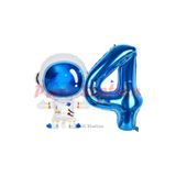 Parti Station Uzay Astronot Lacivert 4 Yaş Doğum Günü Balon Set PSUZAY-1