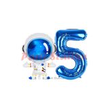 Parti Station Uzay Astronot Lacivert 5 Yaş Doğum Günü Balon Set PSUZAY-1