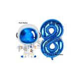 Parti Station Uzay Astronot Lacivert 8 Yaş Doğum Günü Balon Set PSUZAY-1