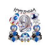 Parti Station Uzay Galaksi Astronot 9 Yaş Doğum Günü Balon Set PSUZAY