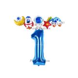 Parti Station Uzay Lacivert 1 Yaş Doğum Günü Galaksi Balon Set PS-UZAY-L