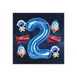 Parti Station Uzay Lacivert 2 Yaş Doğum Günü Balon Set PS-UZAY-X