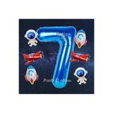 Parti Station Uzay Lacivert 7 Yaş Doğum Günü Balon Set PS-UZAY-X