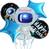 Parti Station Uzay Yaş Balon Set Uzay Konsept Helyum Balon Set Uzay Doğum Günü Set