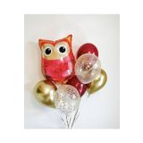 Parti Station Woodland Baykuş Konsept Balon Set Sevimli Baykuş Balon Buketi Owl Doğum Günü Balon Set