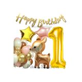 Parti Station Woodland Geyik 1 Yaş Folyo Balon Set PSGEYİKAX