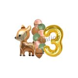 Parti Station Woodland Geyik Gold 3 Yaş Balon Set PSCEYL-1