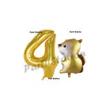 Parti Station Woodland Sincap Gold 4 Yaş Doğum Günü Balon Set PSSNCAP-3