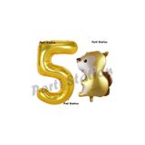 Parti Station Woodland Sincap Gold 5 Yaş Doğum Günü Balon Set PSSNCAP-3