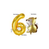 Parti Station Woodland Sincap Gold 6 Yaş Doğum Günü Balon Set PSSNCAP-3