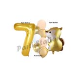 Parti Station Woodland Sincap Gold 7 Yaş Doğum Günü Balon Set PSSNCAP-1