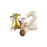 Parti Station Woodland Sincap Krem 2 Yaş Doğum Günü Balon Set PSSNCAP-2