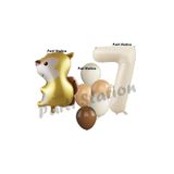 Parti Station Woodland Sincap Krem 7 Yaş Doğum Günü Balon Set PSSNCAP-2