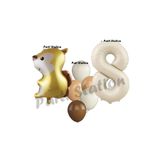 Parti Station Woodland Sincap Krem 8 Yaş Doğum Günü Balon Set PSSNCAP-2