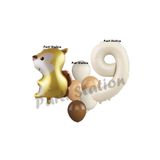 Parti Station Woodland Sincap Krem 9 Yaş Doğum Günü Balon Set PSSNCAP-2