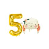 Parti Station Woodland Tavşan Gold 5 Yaş Doğum Günü Balon Set PSTAVSANBSG