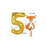 Parti Station Woodland Tilki Gold 5 Yaş Doğum Günü Balon Set PSTİLKİ-1