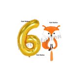 Parti Station Woodland Tilki Gold 6 Yaş Doğum Günü Balon Set PSTİLKİ-1