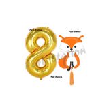 Parti Station Woodland Tilki Gold 8 Yaş Doğum Günü Balon Set PSTİLKİ-1