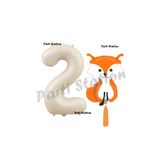 Parti Station Woodland Tilki Krem 2 Yaş Doğum Günü Balon Set PSTİLKİ-2