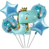 Parti Station Yeşil Dinozor Balon Set Sevimli Dinozor Konsept Doğum Günü Balon Balon Set