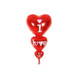 PARTİ SU Folyo Balon Sıralı Kalp I Love You