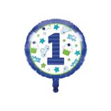 Parti Sürprizi 1 Yaş Erkek Teması Folyo Balon 1 Adet