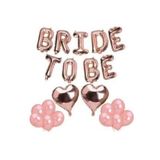 Parti Sürprizi Bride To Be Folyo Balon Latex Balon Seti Bekarlığa Veda Balon Seti