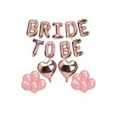 Parti Sürprizi Bride To Be Folyo Balon Latex Balon Seti