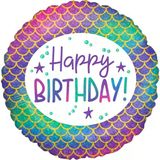 Parti Sürprizi Deniz Kızı Happy Birthday Folyo Balon