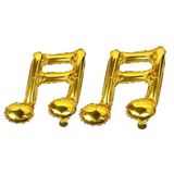 Parti Sürprizi Eğlenceli Müzik Notaları Gold Şekilli Folyo Balon