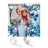 Parti Sürprizi Elsa Frozen Konsept Balon Zincir Ve Yapışkan Set