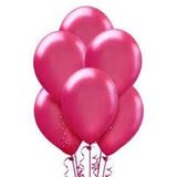 Parti Sürprizi Fuşya Metalik 10 Adet Latex Balon