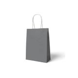 Parti Sürprizi Gümüş Büküm Saplı 6 Adet Hediye Çantası 22 X 24 cm