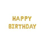 Parti Sürprizi Happy Birthday Altın Harfler Folyo Balon