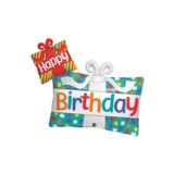 Parti Sürprizi Happy Birthday Folyo Balon Hediye Paketli