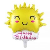 Parti Sürprizi Happy Birthday Güneş Folyo Balon