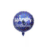 Parti Sürprizi Happy Birthday Mavi Folyo Balon