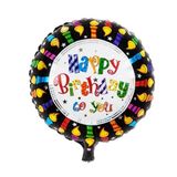 Parti Sürprizi Happy Birthday Mumlu Folyo Balon