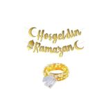 Parti Sürprizi Hoş Geldin Ramazan ışıklı Kaligrafi Banner Yazı