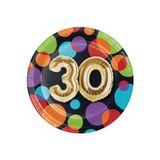 Parti Sürprizi Işıltılı Balonlar 30 Yaş Küçük Tabak 8 Adet