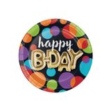 parti sürprizi Işıltılı Balonlar Happy Birthday Tabak 8 Adet