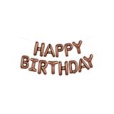 Parti Sürprizi Karamel Çikolata Happy Birthday Harf Folyo Balon Set