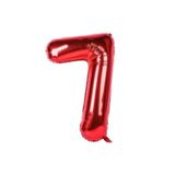 Parti Sürprizi Kırmızı 7 Rakam Folyo Balon 40 cm 1 Adet